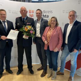 Start in dritte Amtszeit: Trumme bleibt Kreisbrandmeister